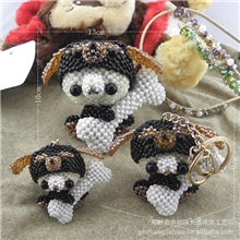 【广州饰品批发】品大通珠饰工艺厂DIY饰品批发2mm米珠狗狗抱骨头