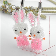 【小饰品混批】热销串珠饰品1元饰品抄底爆卖手编2mm米珠小白兔