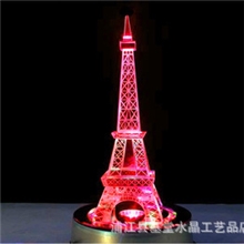 水晶塔埃菲尔巴黎铁塔模型生日礼物创意送朋友镇宅家居摆件