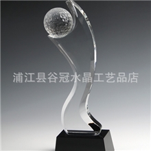 批发水晶奖杯高尔夫球奖杯体育比赛奖杯批发优惠独家新款