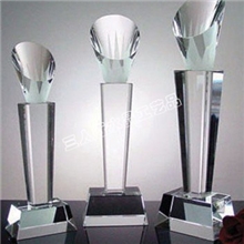 马蹄形水晶奖杯特价水晶奖杯\定制水晶奖牌\免费刻字LOGO