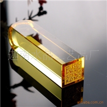 浦江厂家订做水晶印章水晶胎毛印章宝宝纪念品