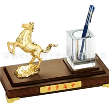 马年新品新鲜上市步步高升实用办公摆件合金马工艺品火热定购中