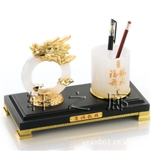 【厂家热销】高档商务礼品福龙工艺品庆典礼品琉璃玉摆件