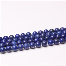 青金石散珠半成品批发天然水晶圆珠长串批发6-12mm