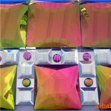 厂家直销16面五彩水晶马赛克玻璃马赛克玻璃装潢片玻璃贴片