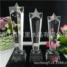 水晶奖杯水晶刻字加工浦江水晶厂家