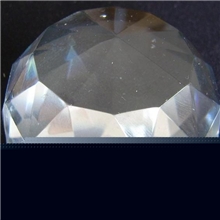 浦江厂家批发供应透明水晶刻面半球三角刻面半球