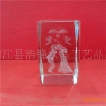 批发水晶内雕，水晶块内雕，内雕水晶礼品，内雕水晶块