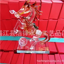 批发水晶马，水晶拉丝马，水晶马摆件，水晶大马，水晶小马！