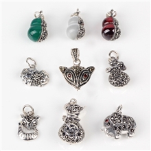 【厂家最低价】S925纯泰银马克赛diy配件批发泰银饰品挂件挂坠
