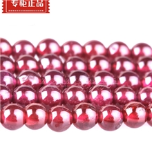 厂家珠子批发2A级天然玫红石榴石批发水晶diy散珠半成品珠子批发