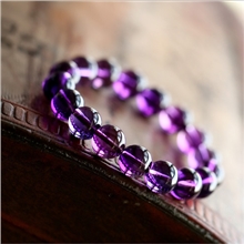 批发5A级天然巴西紫水晶清仓特价晶体超通透极少棉紫晶手链