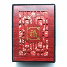 年安水晶正品精美高档吊坠专用包装盒礼品盒镂空木质饰品盒4#