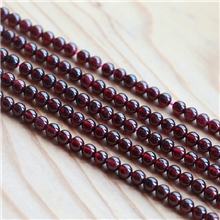 年安水晶正品天然AAA石榴石6mm散珠DIY饰品串珠半成品配件10#