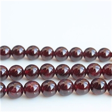 年安水晶天然精美AAA酒红石榴石8mmDIY散珠串珠配件8#