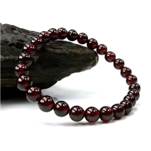 910591厂家批发天然石榴石水晶手链美容养颜女款6-7mm特价