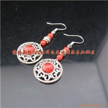 批发供应民族藏银饰品耳饰RCZ021