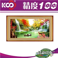 KS十字绣正品大格丝线绣精准印花品牌新款客厅生财有道厂家批发