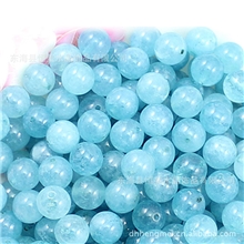 散珠批发加色海蓝宝水晶散珠批发DIY饰品配件海蓝宝散珠批发