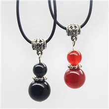 批发情侣饰品藏银情侣小饰品时尚大方吊坠天然玛瑙水晶吊坠