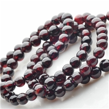 盈萃批发供应精品圆珠石榴石手链酒红石榴石颗颗天然东海产地