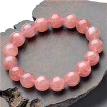 盈萃水晶纯天然精品马粉粉晶圆珠手链多尺寸正品