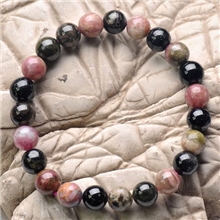 盈萃水晶天然巴西碧玺圆珠手链多尺寸超低价女士