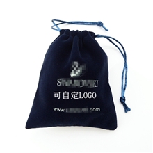 批发高档施家水晶饰品袋蓝色绒布袋包装袋首饰袋尺寸7*9CM