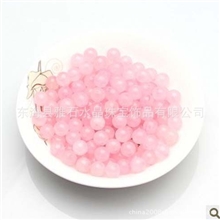DIY串珠散珠子厂价批发件/天然粉晶半成品/手工饰品配4-14MM
