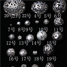 克灵斯通水晶*DIY藏银合金配饰各种手链配件手工配饰隔珠配珠