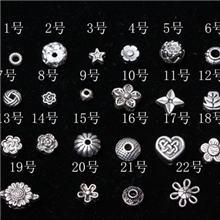 克灵斯通水晶*DIY藏银合金配饰各种手链配件各种藏银花型配件