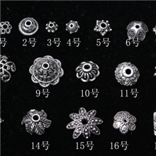 克灵斯通水晶*DIY藏银合金配饰各种藏银款式花托花帽十个起批
