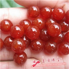 DIY手工天然水晶饰品配件材料批发4-14MM红玛瑙散珠子批发