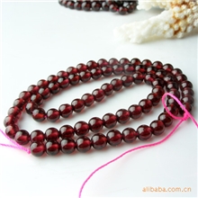 批发天然水晶石榴石6MM散珠饰品手链