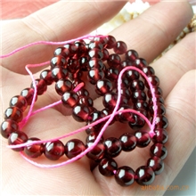 批发水晶水晶半成品AA石榴石10MM圆珠厂家直销