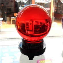 【非烤色】永不退色红运当头红色水晶球/办公室摆件