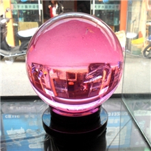 【特价】批发供应6-20厘米粉色水晶球专业制造