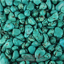 绿松石碎石花盆装饰佛教宝石小颗粒松石碎石批发