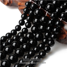 天然黑玛瑙散珠玛瑙圆珠散珠DIY材料批发
