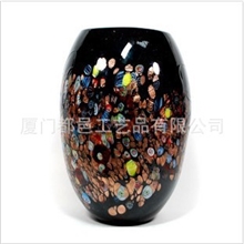 供应吹制玻璃摆饰花瓶各种玻璃工艺品