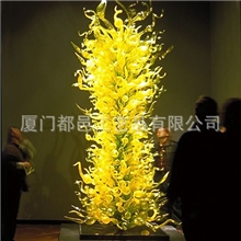 吹制玻璃花瓶摆件大型玻璃雕塑