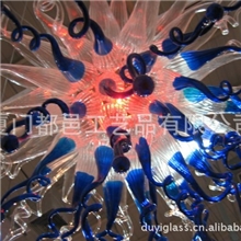 吹制玻璃灯饰酒店摆件大型玻璃雕塑