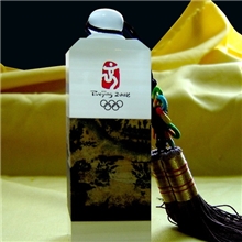 深圳工厂供特色白玉+国画石印章.免费效果图设计