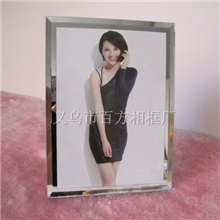 单镜边水晶玻璃影楼相框摆台6寸7寸8寸10寸11寸A412寸证件证书框