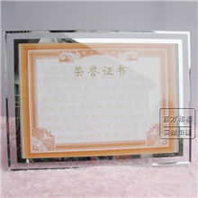 双镜边透明水晶玻璃影楼相框摆台6寸7寸8寸10寸11寸A4证件证书框