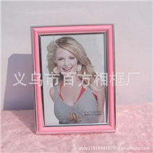 PB54塑料简单大方带实玻璃相框大量批发零售影楼礼品