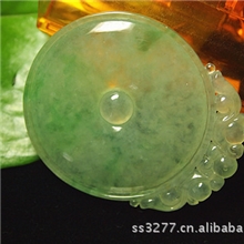 冰种天然翡翠A货福在眼前挂件吊坠