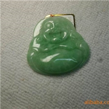 天然阳绿翡翠A货冰糯种佛公