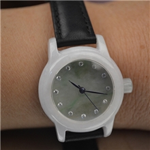 爆款瑞士进口石英机芯仿古翡翠玉石手链女款腕表